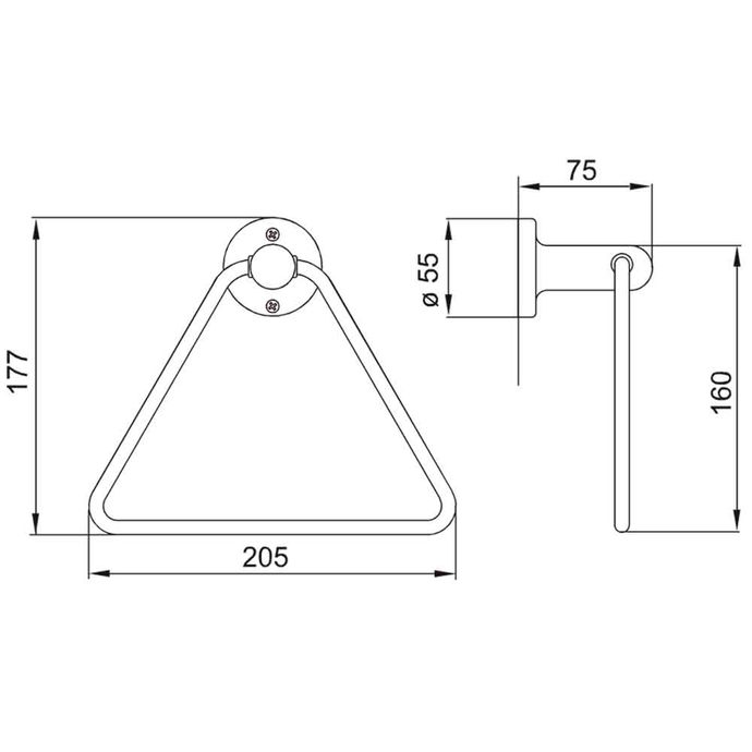 accesorio-bano-toallero-triangular-allegro-fv-cromo-16215-esquema